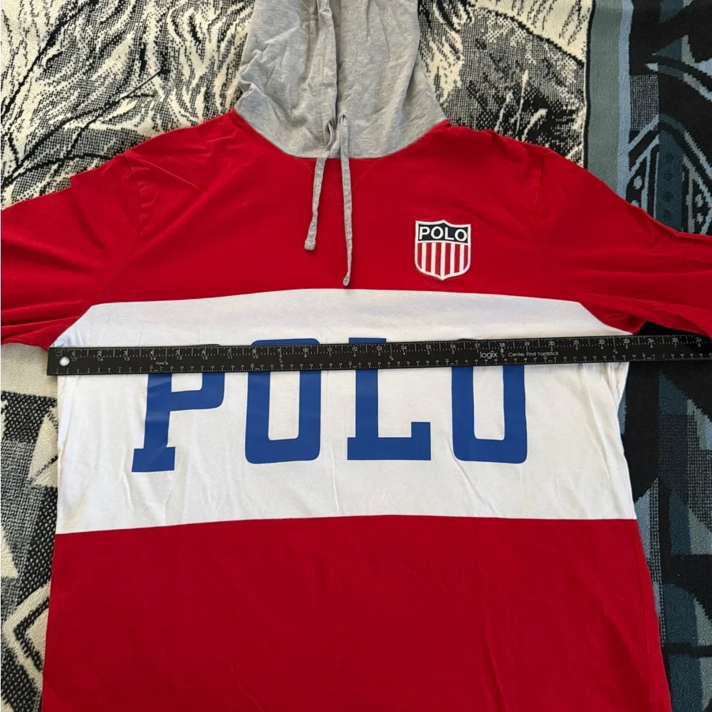 Polo Ralph Lauren K-Swiss Crest “Polo Track” Red/White/Blue/Grey Pullover Hoodie